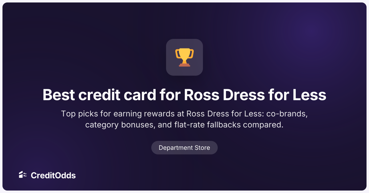 Best Credit Card for Ross Dress for Less