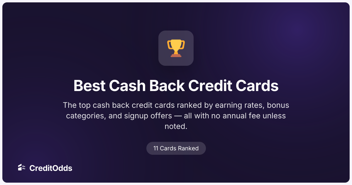 Best Cash Back Credit Cards of 2026 | CreditOdds
